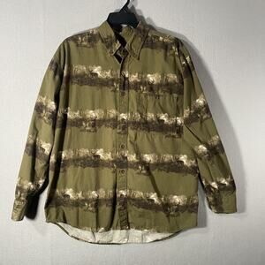 Outdoor Life Deer Hunting Outdoor Button Down Long Sleeve Shirt Mens Medium